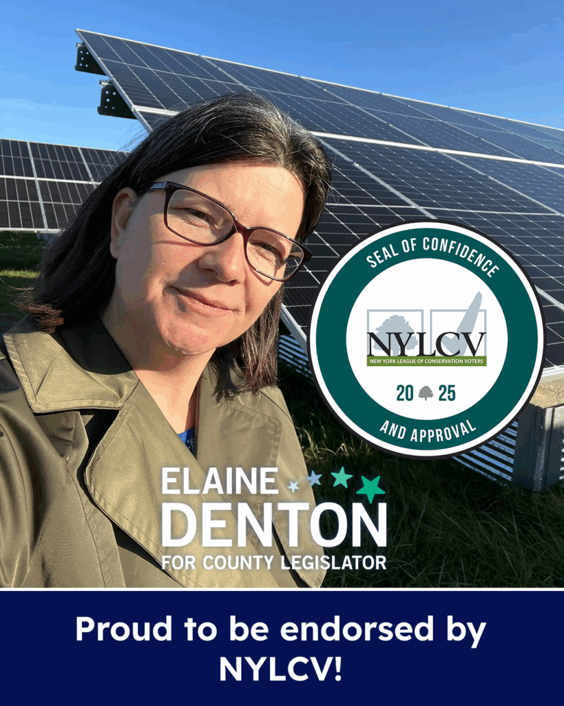 Proud to be endorsed by the New York League of Conservation Voters!